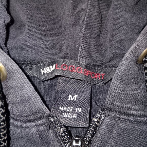 H&M L.O.G.G.SPORT WOMEN'S ZIPPER HOODIE SWEATSHIRT - Picture 4 of 10